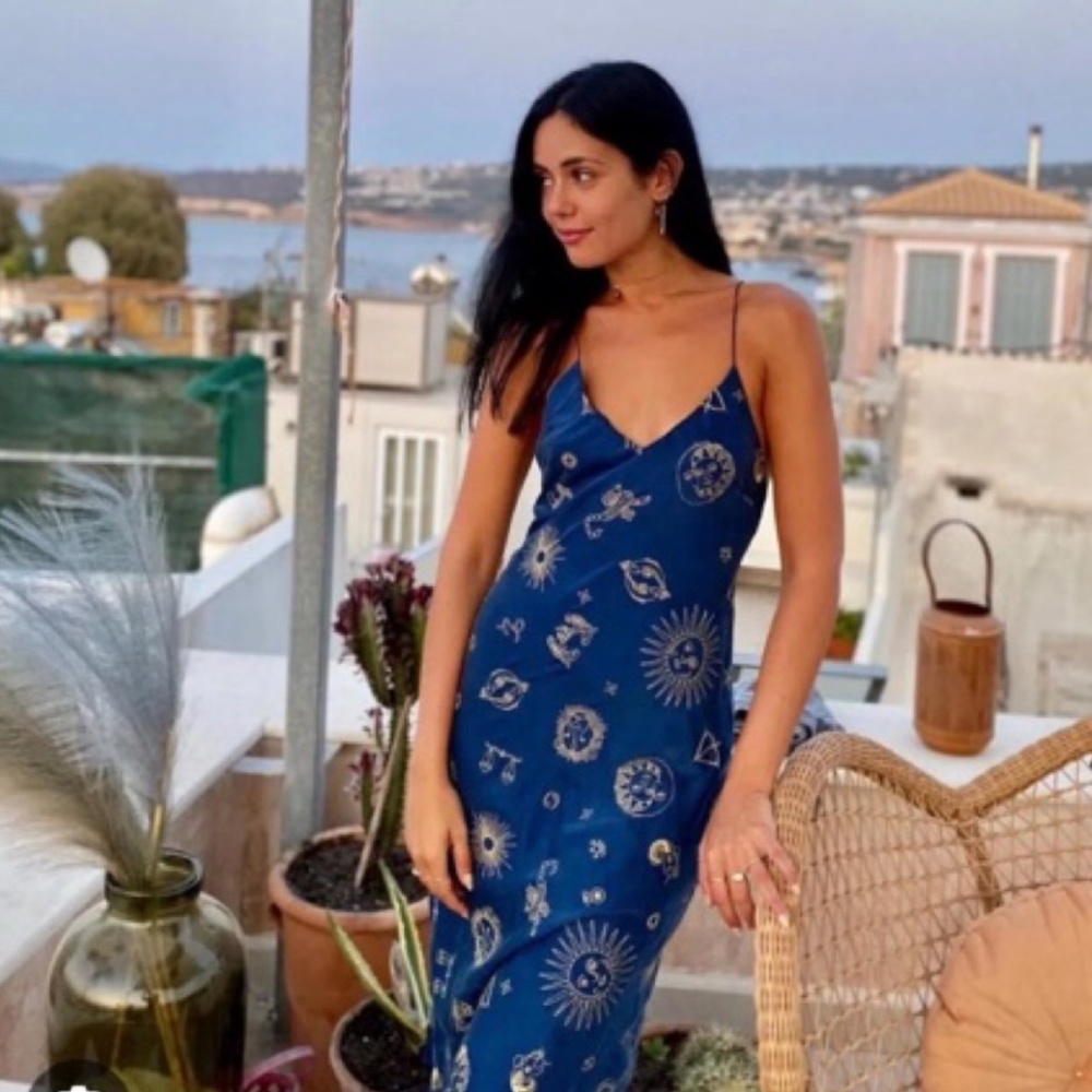 Réalisation Par 1996 Zodiac Silk Dress